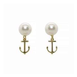 Anchor Pearl Studs